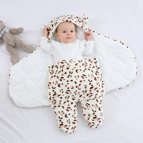 Saco de Dormir do Bebê Ursinho Estampado e Acolchoado