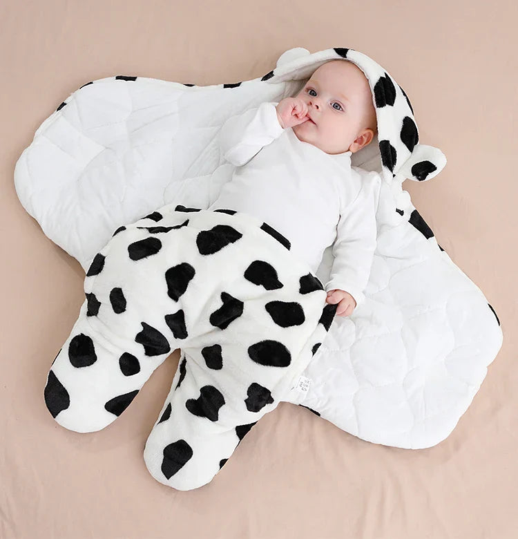 Saco de Dormir do Bebê Ursinho Estampado e Acolchoado