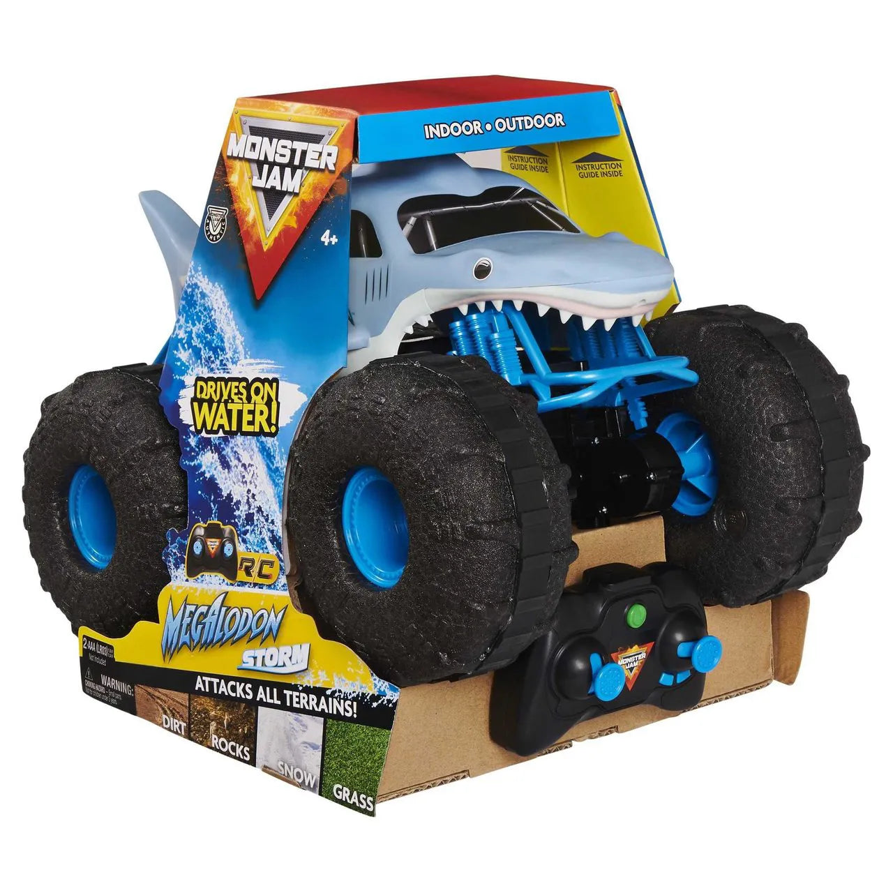 Carrinho de Controle Remoto Aquático Megalodon Original